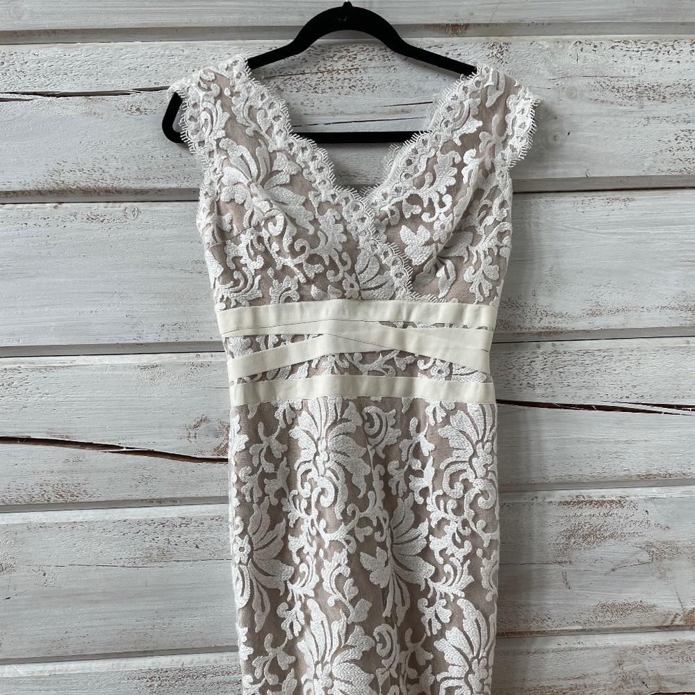 Embroidered Lace Dress size 4 petite